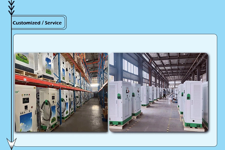 Multiple electric vehicle charging stations with modern infrastructure.