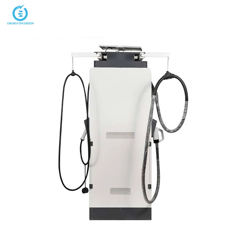 Dual port EV car charger, ideal for residential and commercial electric vehicle charging stations.