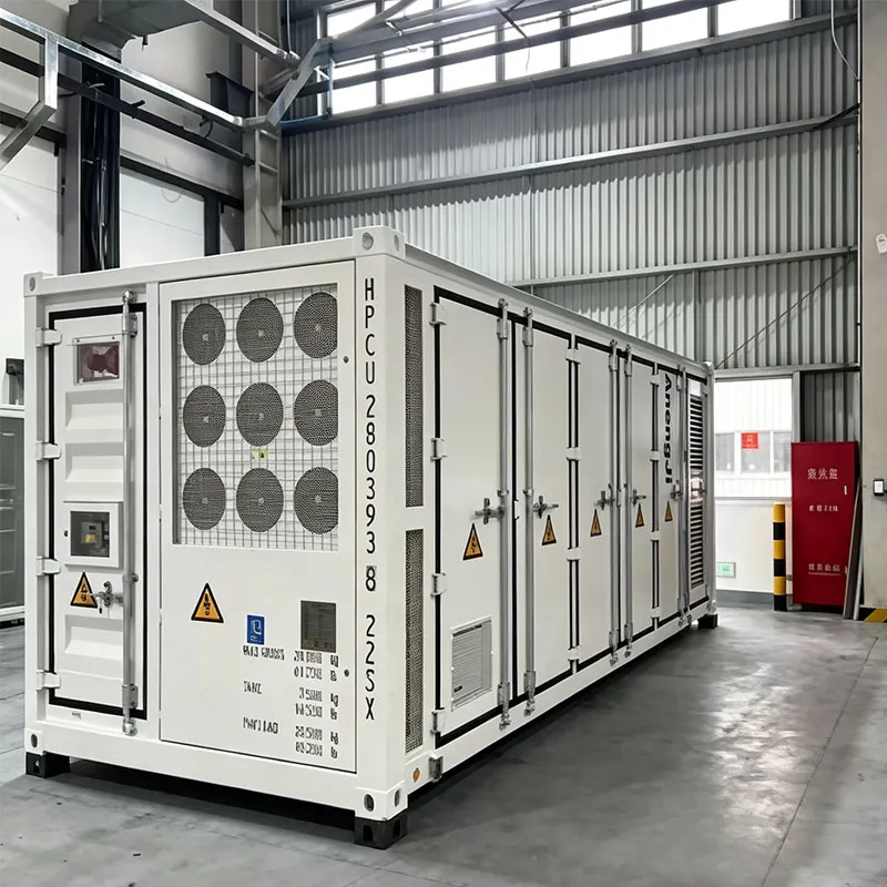 side view of 2170kWh containerized battery energy storage system for utility-scale solar and grid support applications