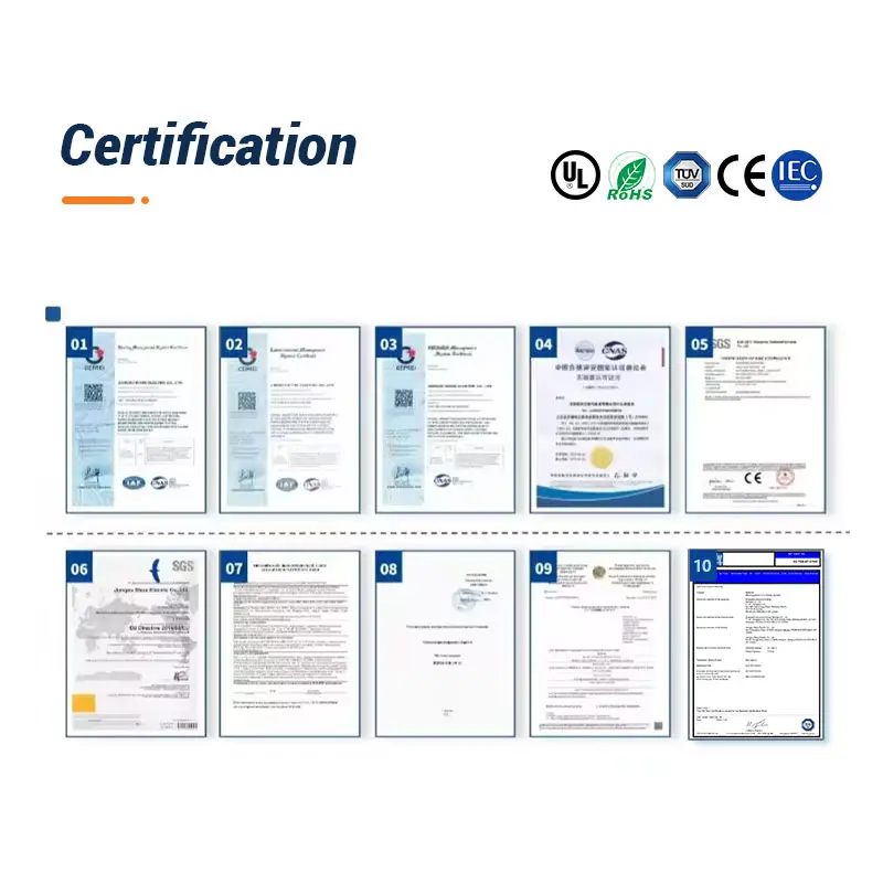 battery energy storage system certifications including UL TUV and IEC standards for global energy storage projects and safety compliance