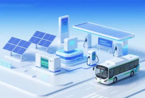 Integrated solar, battery energy storage and EV charging solution for commercial energy infrastructure