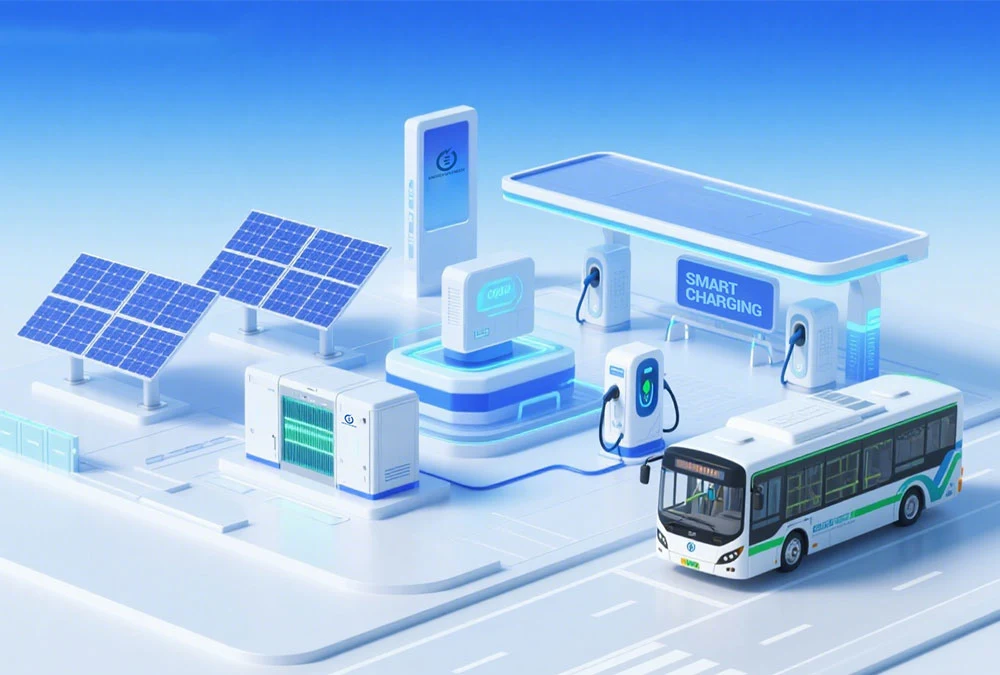 Integrated solar, battery energy storage and EV charging solution for commercial energy infrastructure