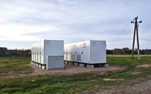 Estonia 1MW 2.3MWh battery energy storage system project for peak shaving load shifting and renewable energy integration