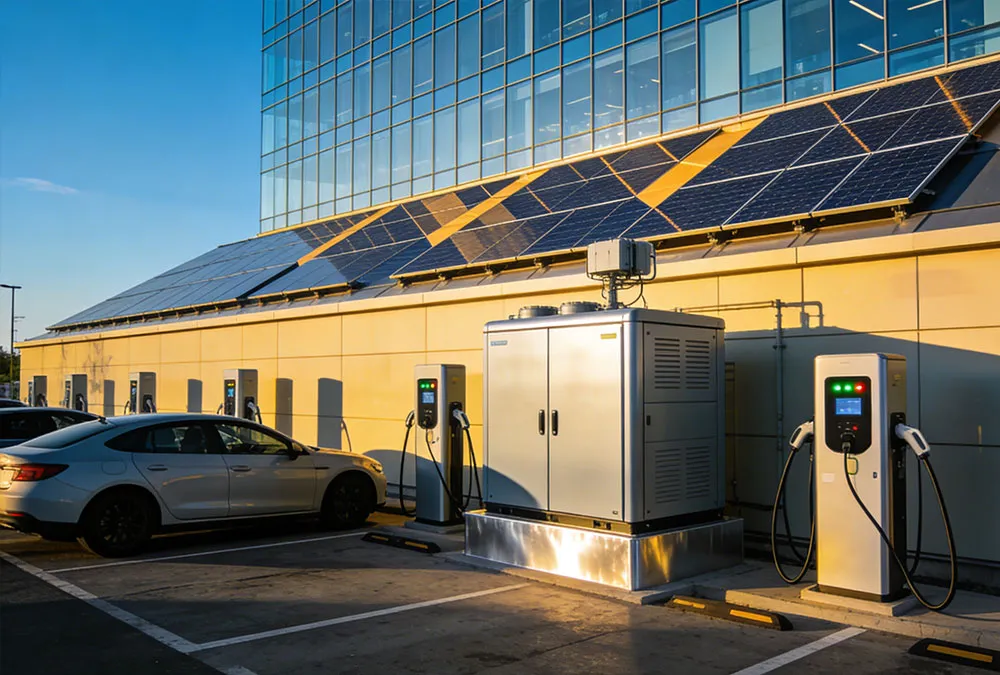 Commercial battery storage ROI is improved by integrating solar plus storage for office buildings and EV charging.