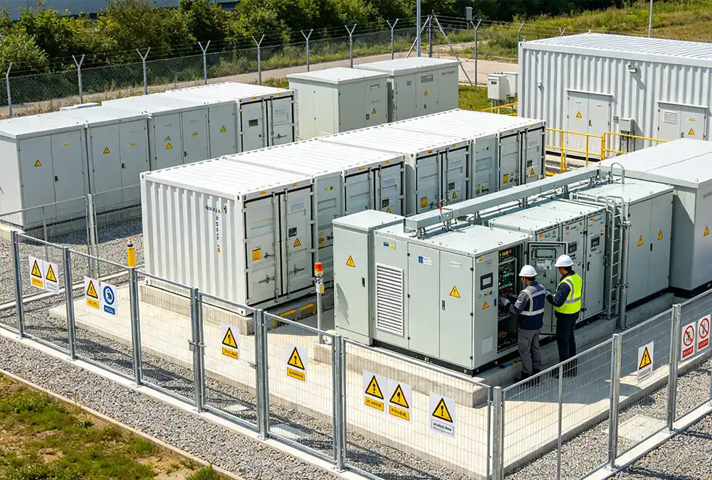 A utility-scale liquid air energy storage (LAES) project for long duration energy storage and grid stability.