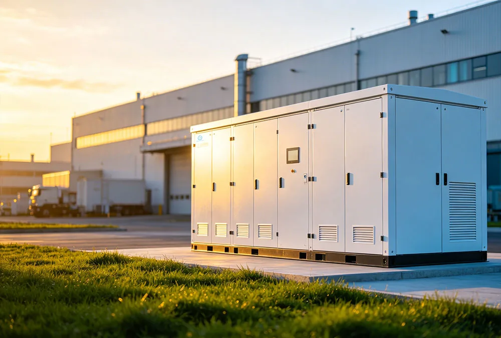 Comparison of types of battery energy storage systems for commercial use featuring LFP technology.