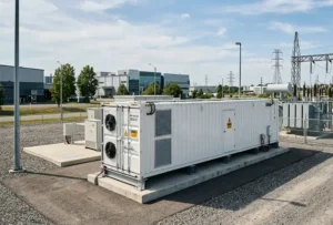 A 1MW containerized battery energy storage system designed for large-scale industrial energy management and peak shaving.