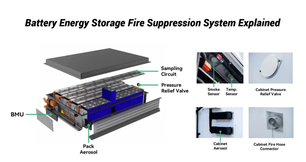 
BESS Fire Suppression System Explained