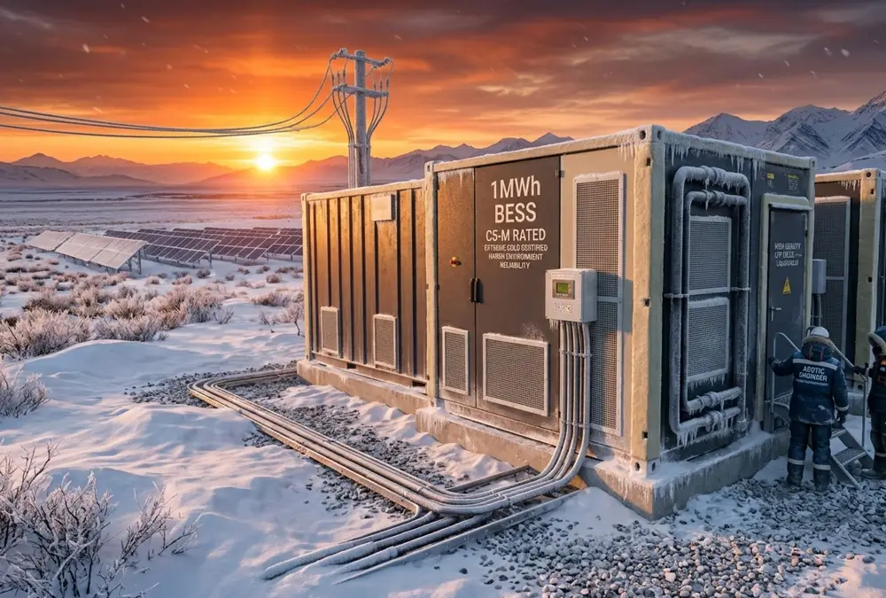 Weatherproof container energy storage system designed for extreme temperature fluctuations in Central Asia and high-altitude regions.