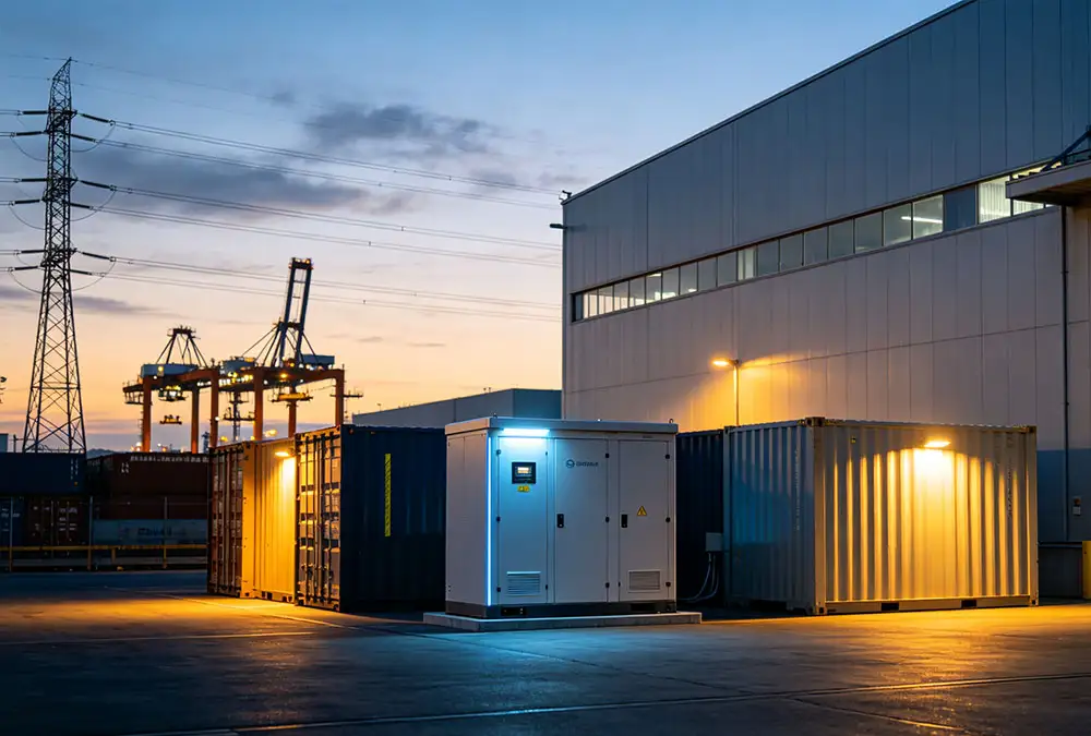 Strategic deployment of a standalone battery energy storage project in an industrial zone for grid support.