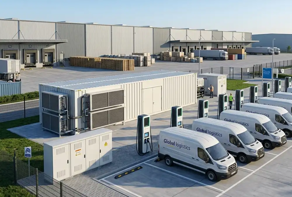 Comparing 1MW vs 2MW battery storage system cost and sizing configurations for commercial EV charging infrastructure projects.