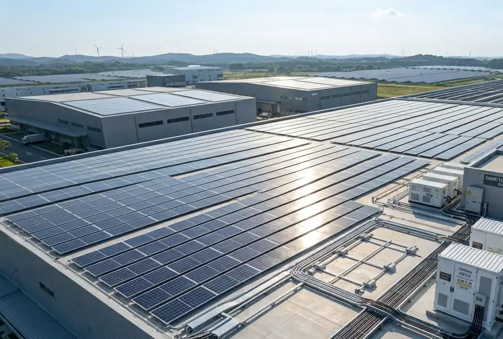 Large scale commercial rooftop installation executed via comprehensive turnkey solar solutions