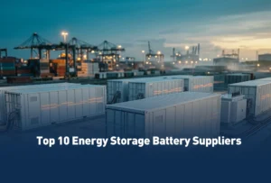 Gigawatt-scale liquid-cooled containerized BESS battery energy storage park in Europe.